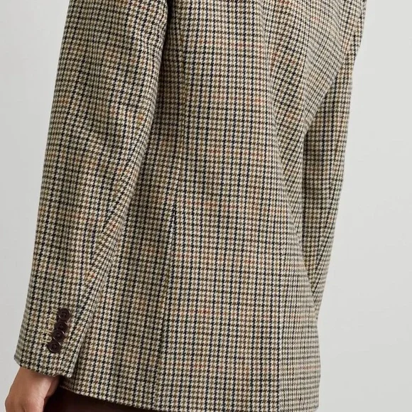 Alex Mill XS Houndstooth Jacket in Brown and Cream - Picture 3 of 12